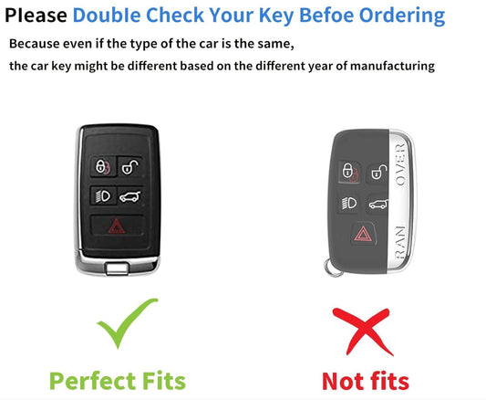 Customizable Leather & Aluminum Key Fob Cover Set for Land Rover and Jaguar - Kollen US