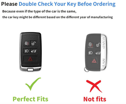 Customizable Leather & Aluminum Key Fob Cover Set for Land Rover and Jaguar - Kollen US