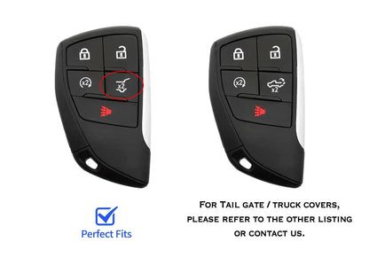 For GMC Chevy Buick Honda EV (SUV) Acura zdx - Customizable Leather & Aluminum Key Fob Cover with Keychain - Kollen US
