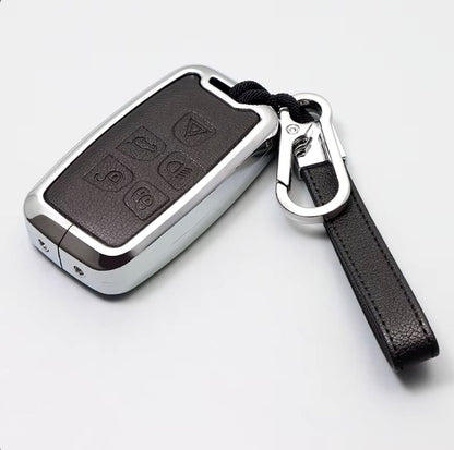 Customizable Leather & Aluminum Key Fob Cover Set for Land Rover/Jaguar key fobs - Kollen US