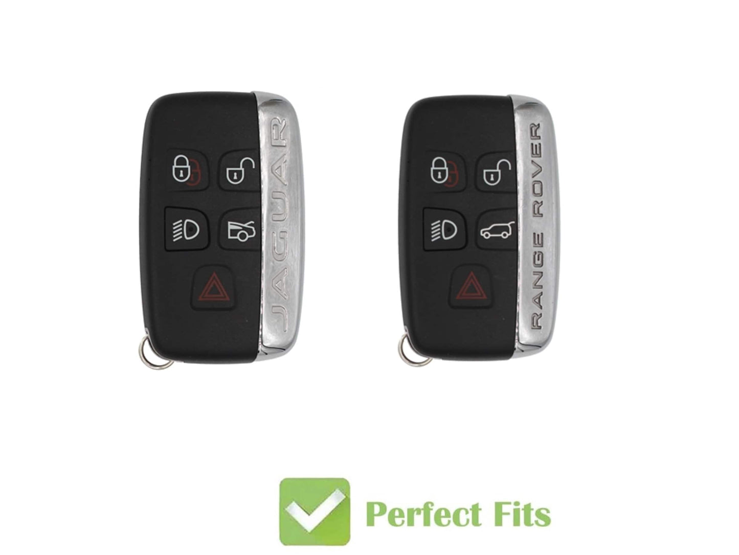 Customizable Leather & Aluminum Key Fob Cover Set for Land Rover/Jaguar key fobs - Kollen US