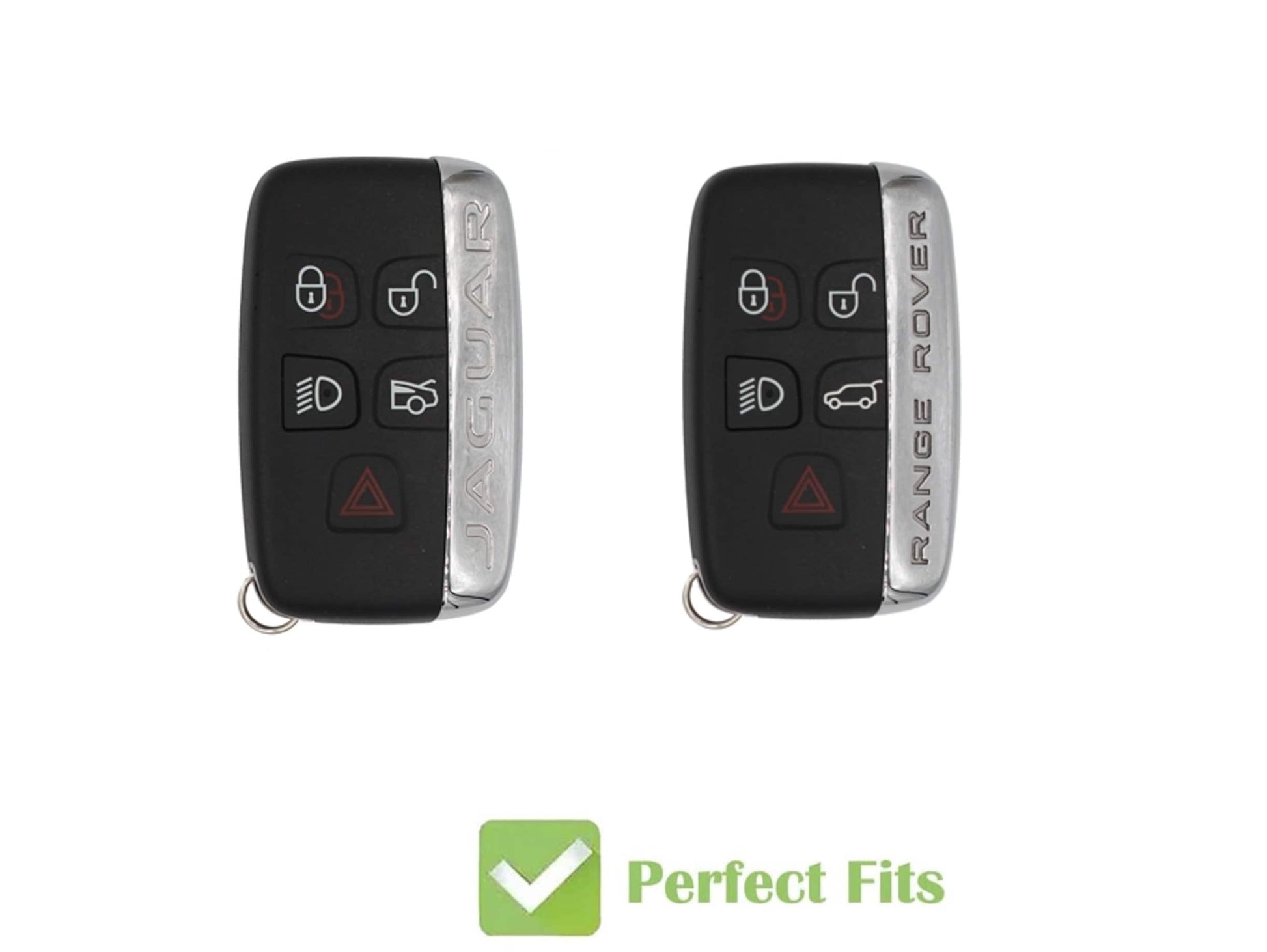 Customizable Leather & Aluminum Key Fob Cover Set for Land Rover/Jaguar key fobs - Kollen US