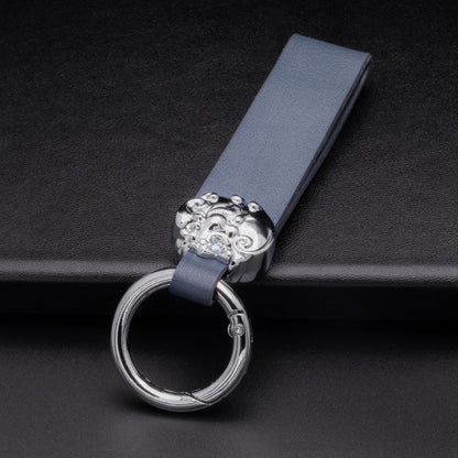 Customized Luxury Leather Keychains - Good luck leaf clover - Kollen US