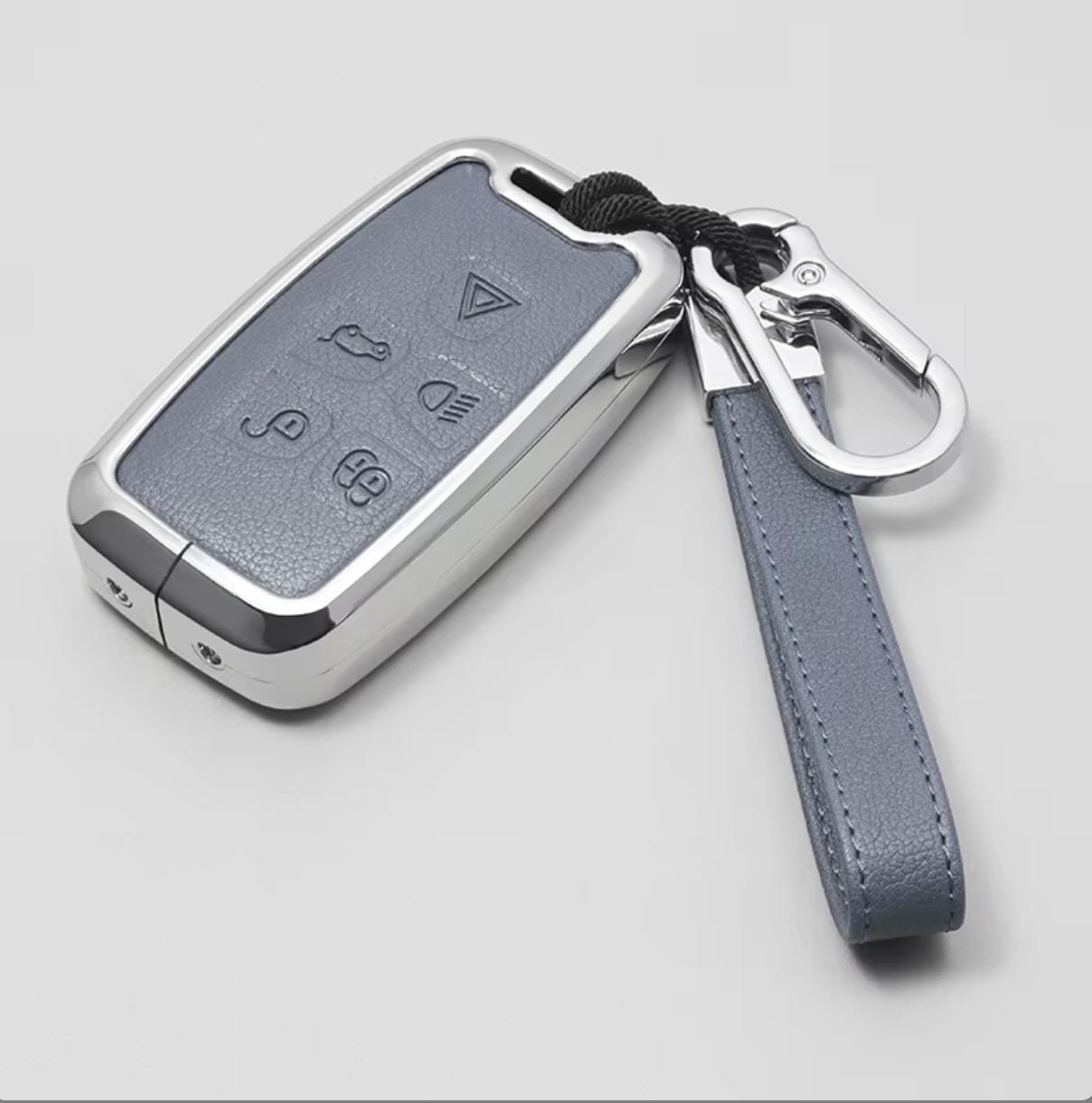 Customizable Leather & Aluminum Key Fob Cover Set for Land Rover/Jaguar key fobs - Kollen US