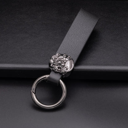 Customized Luxury Leather Keychains - Good luck leaf clover - Kollen US