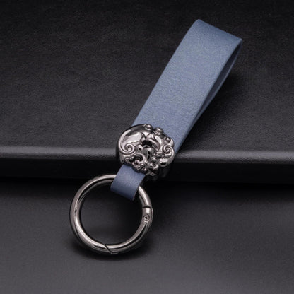 Customized Luxury Leather Keychains - Good luck leaf clover - Kollen US