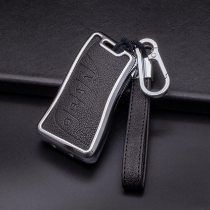 For Lexus - customizable Leather Key Fob Cover with Aluminum Shell & Keychain - Kollen US