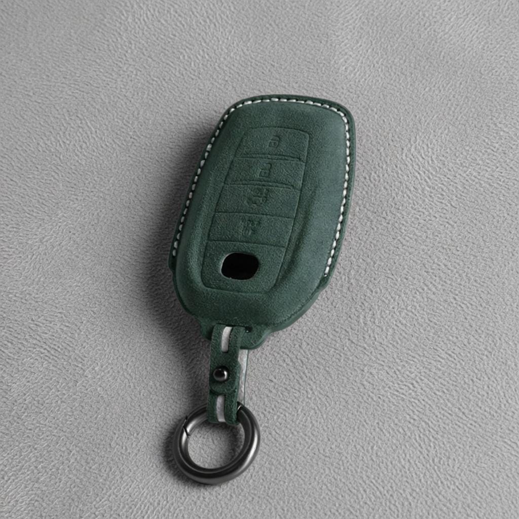 For Toyota - Alcantara Leather Key Fob Cover with Keychain (4 - button) - Kollen US