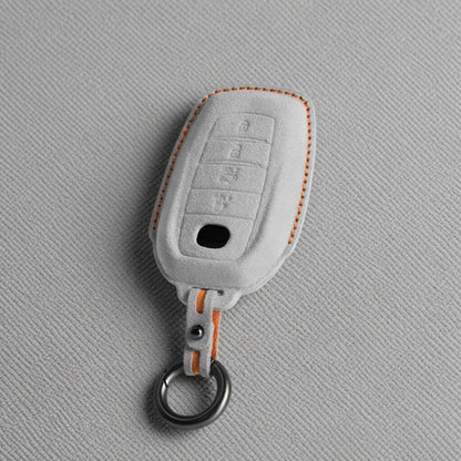 For Toyota - Alcantara Leather Key Fob Cover with Keychain (4 - button) - Kollen US