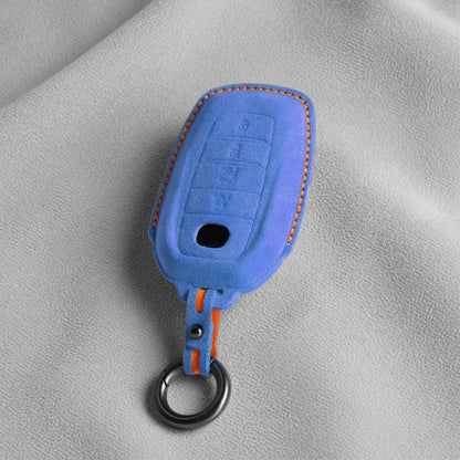 For Toyota - Alcantara Leather Key Fob Cover with Keychain (4 - button) - Kollen US