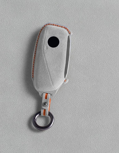 For BMW - Alcantara Leather Key Fob Cover with Keychain - Kollen US