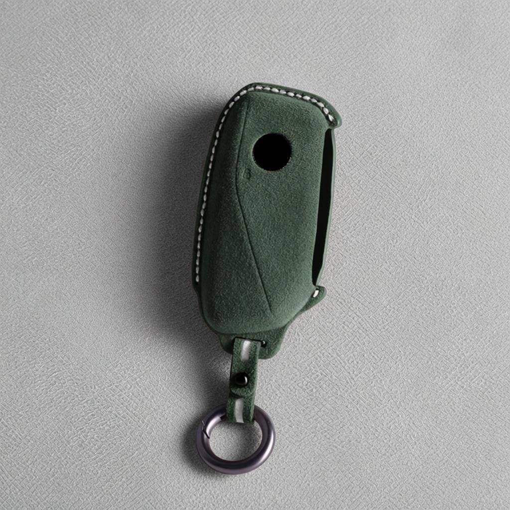 For BMW - Alcantara Leather Key Fob Cover with Keychain - Kollen US