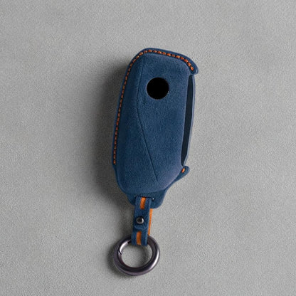 For BMW - Alcantara Leather Key Fob Cover with Keychain - Kollen US