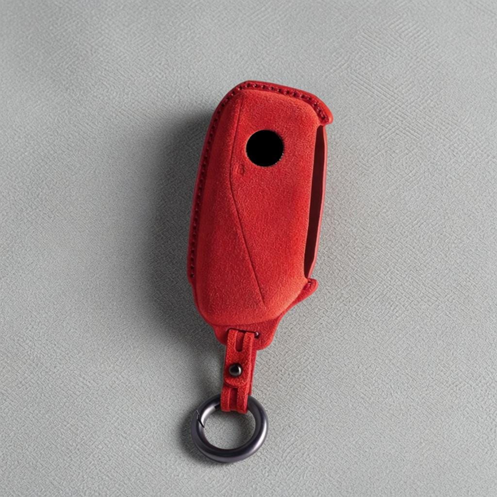 For BMW - Alcantara Leather Key Fob Cover with Keychain - Kollen US