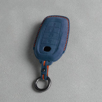 For Toyota - Alcantara Leather Key Fob Cover with Keychain (4 - button) - Kollen US
