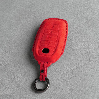 For Toyota - Alcantara Leather Key Fob Cover with Keychain (4 - button) - Kollen US